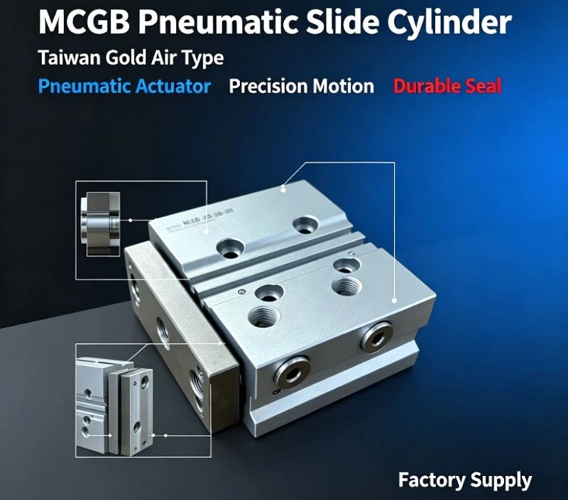 MCGB-03-20-100 Mini Twin-Guide Pneumatic Cylinder suppliers