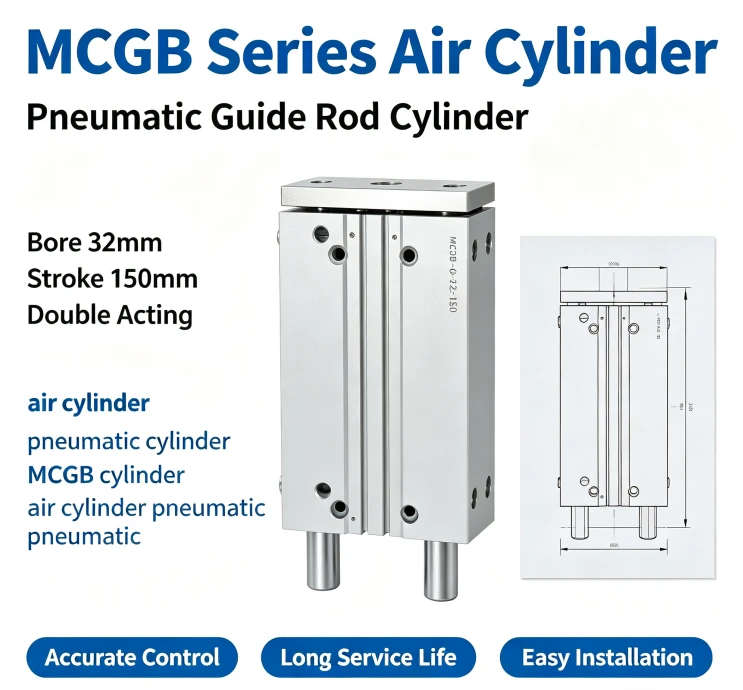 MCGB-03-32-20 Mini Twin-Guide Pneumatic Cylinder
